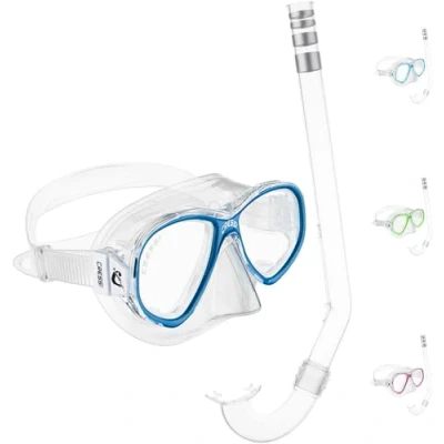Afbeelding van Cressi Perla Jr en Minigringo Hoogwaardige snorkelset voor kinderen