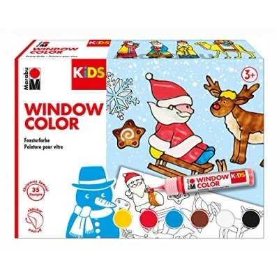 Afbeelding van Marabu Window Color Christmas Kleurset