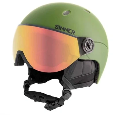 Afbeelding van Titan Visor Skihelm Moss Green Red 300 L Groen Skihelmen