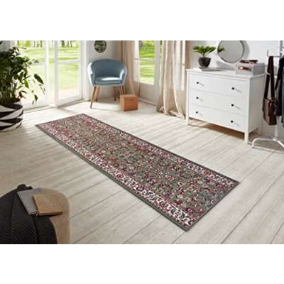 Afbeelding van Loper Vintage 80x350cm Groen 123vloerkleed.nl is de online webshop voor vloerkleden en woonaccessoires.