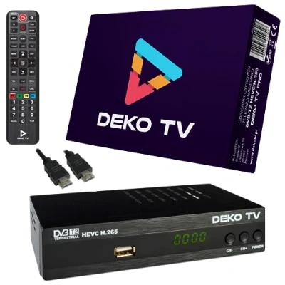 Afbeelding van Deko TV PRO Digitale terrestrische decoder 2024 WiFi DVB T2 PVR HEVC Main 10 bit USB Multimedia [2 in 1 afstandsbediening]