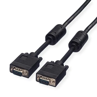 Afbeelding van ROLINE VGA kabel HD15 ST met ferrietkern, 2 m