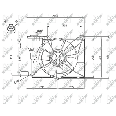 Afbeelding van NRF Ventilatorwiel motorkoeling 47746