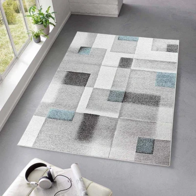 Afbeelding van Modern Vloerkleed Cleo Grijs/blauw 200x280 Cm