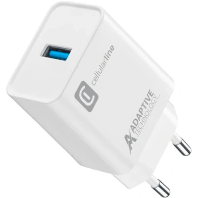 Afbeelding van Cellularline USB lader (15 W), lader, Wit