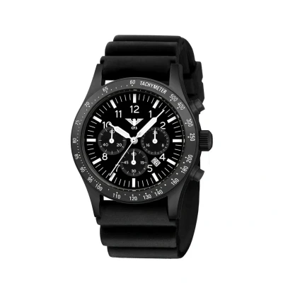 Afbeelding van KHS KHS.PLABSSC.DB Polshorloge Heren Solar PLATOON Black Steel Chronograph