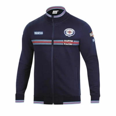 Afbeelding van Men’s Sweatshirt without Hood Sparco MARTINI RACING Size L Navy Blue