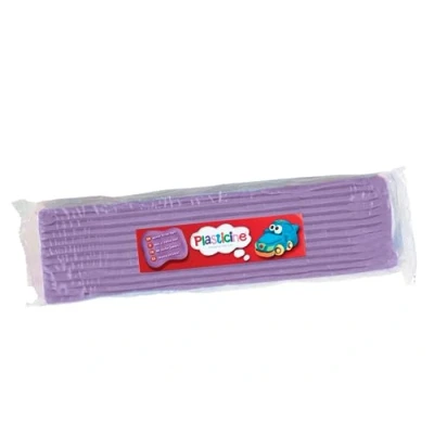 Afbeelding van Plasticine One Colour Slab 400g Lavendel #94, modelleerstof voor kinderen, gemakkelijk te vormen en vormen, sculpturen, modellen stop motion animaties