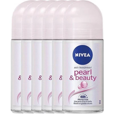 Afbeelding van 6x Nivea Pearl &amp; Beauty Deoroller 50ml kopen? Nu in de aanbieding bij Voordelig