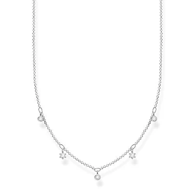 Afbeelding van Thomas Sabo Dames Ketting 925 Zilver Kleur steen One Size 32017862