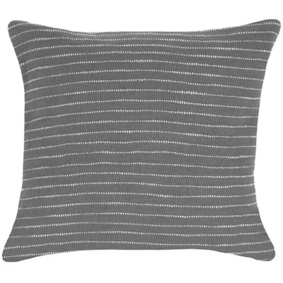 Afbeelding van LABEL51 Geweven sierkussen 45x45 cm grijs Stof