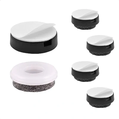 Afbeelding van WAGNER QuickClick® Viltglijders Meubelglijders I set van 4 om te kleven 4x voet+kleefpad+glijderinzet verwisselbaar wolvilt ULTRASOFT diameter Ø 25 mm Made in Germany 15830300