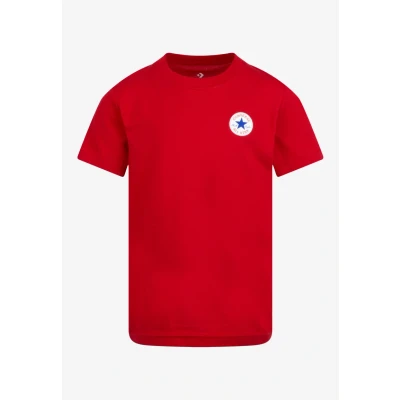 Afbeelding van Converse Unisex Tshirt basic voor kinderen, Maat: 128/132, Enamel red
