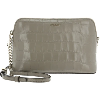 Afbeelding van DKNY Leren Schoudertas Bryant Dome Crossbody Toffee Bruine