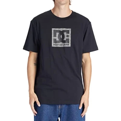 Afbeelding van DC Shoes Square STAR FILL Adyzt Tshirt print, Heren, Maat: Small, Smc