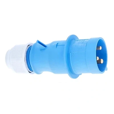 Afbeelding van as Schwabe 60590 CEE Caravanplug met Schroefaansluitingen, IP44, 230 V/32 A, Blauw