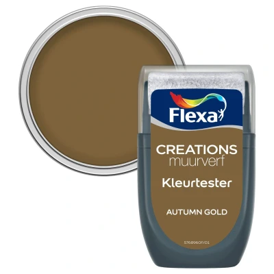 Afbeelding van flexa creations muurverf tester autumn gold 30 ml