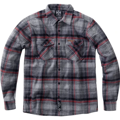 Afbeelding van WCC West Coast Choppers Herren Hemd Rigid Flannel WCCWS156GR Grey L