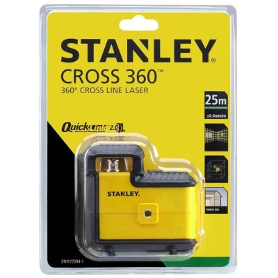 Afbeelding van Stanley lasers 360 Cross Line Green Beam Laser Level STHT77594 1