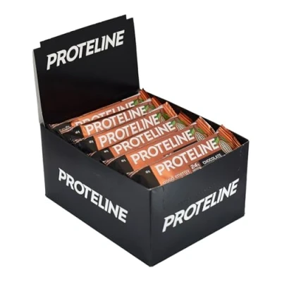 Afbeelding van Proteline proteïnereep cacao 24 x 40 g, g eiwit