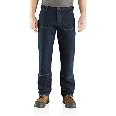 Afbeelding van Werkbroek Carhartt Men Double Front Dungaree Jeans Erie W30/L32