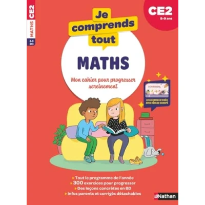 Afbeelding van Je comprends tout Maths CE2 300 exercices progressifs pour s&#039;entraîner et réussir Avec les leçons en vidéo de Réseau Canopé comme à l&#039;école