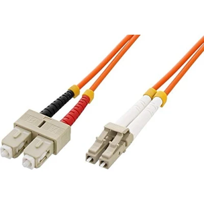 Afbeelding van IC intracom Manhattan LWL patchkabel 50μ adapterkabel duplex SC/stekker LC/stekker 1,0 m rits