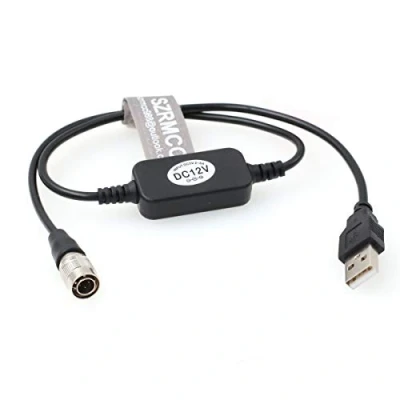 Afbeelding van SZRMCC USB 5 V 2A Mobiele Power Bank om Hirose 4 Pin met Boost 12 Kabel voor Geluidsapparaten 688 644 633 Zoom F4 F8 Zaxcom