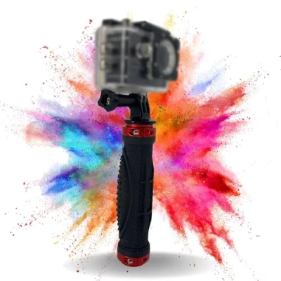 Afbeelding van TronicXL Premium Actioncam, aluminium handgreep, compatibel met DJI Osmo GoPro Hero Hero+ 3 4 5 6 7 8 9 10 11 12 13 Session Action Cam camera houder actiecamera
