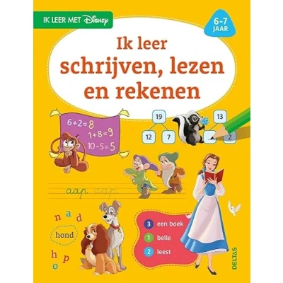 Afbeelding van Deltas ik leer met Disney schrijven, lezen en rekenen (6 7 jaar)
