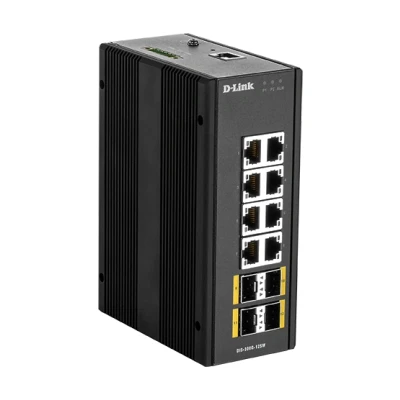 Afbeelding van D Link DIS?300G?12SW Managed L2 Gigabit Ethernet (10/100/1000) Zwart (
