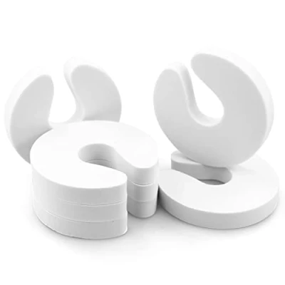Afbeelding van 6 stuks kinderbeveiliging voor deur, klembescherming deuren, deurbescherming, deurbescherming baby&#039;s, deurstoppers van schuimstof
