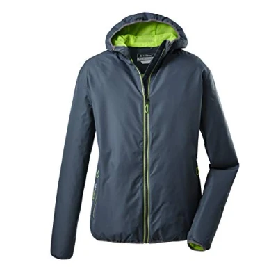 Afbeelding van killtec Men&#039;s Functioneel jack met capuchon, opvouwbaar Trin MN JCKT A, steel blue, S, 36866 000