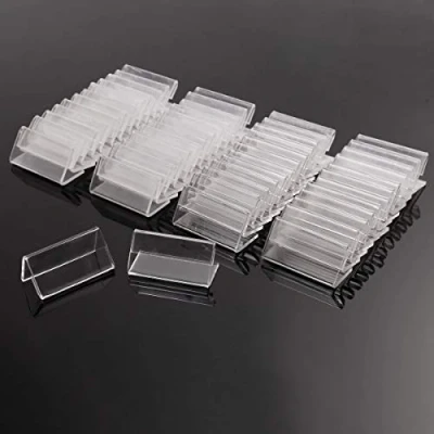 Afbeelding van sccsport 50Pcs 4X2Cm Mini Acryl Teken Display Houder Prijs Naam Card Tag Label Stands