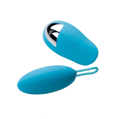 Afbeelding van DORR Spot Vibrerend Eitje + Opleg Vibrator Blauw GRATIS TOY bij iedere bestelling v.a. 40,