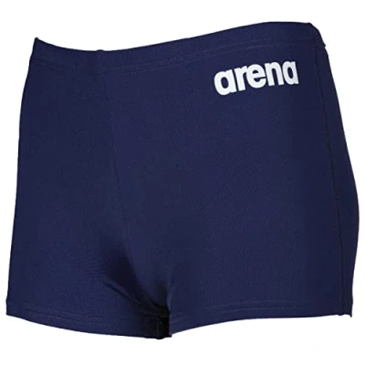 Afbeelding van ARENA Boy&#039;s Team Swim Short Solid Shorts, Navy White, 14 15 kinderen en jongens, marineblauw/wit, Jaar