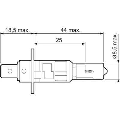 Afbeelding van Valeo Gloeilamp bochtcorrectieschijnwerper / grootlicht koplamp mistlicht 032003