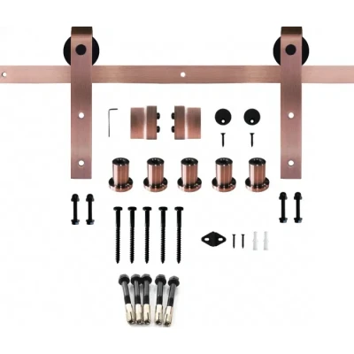 Afbeelding van Schuifdeursysteem set Rose Gold 200cm