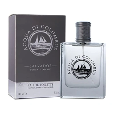 Afbeelding van ACQUA DI COLUMBUS Salvador Eau de Toilette voor heren, Colombus, citrus en kruidige noten, Made in Italy, 100 ml