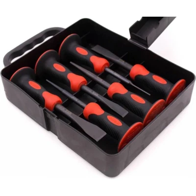 Afbeelding van Yato Beitel en doorslag set 6 delig Afmeting: 27 x 18.5 5.5 cm Gewicht: 900 gram
