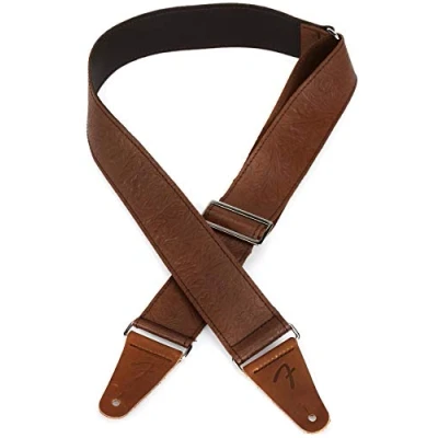 Afbeelding van Fender Tooled Leather Guitar Strap 2&quot; Brown Gitaarband