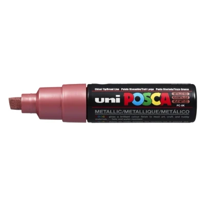 Afbeelding van Uni ball Paint Marker Op Waterbasis Posca Pc 8k Rood Metaal Paintmarker