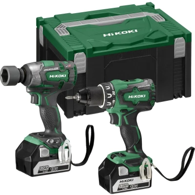 Afbeelding van HiKOKI Combipack 18 V DS18DBSL / WH18DBDL2 2 x 5,0 Ah Inclusief HSC III koffer