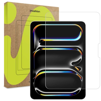 Afbeelding van screenprotector iPad Pro 11 (2024): iMoshion Gehard glas tablet