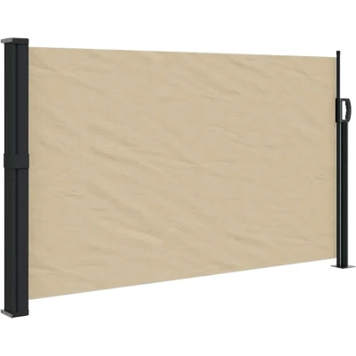 Afbeelding van Windscherm uittrekbaar 120x300 cm beige