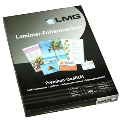 Afbeelding van LMG LMGCC 100 Lamineerfolie Credit Card, 54 x 86 mm, 2 mic, stuks