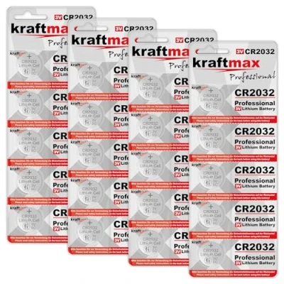 Afbeelding van 20 stuks CR2032 krachtige lithium batterijen voor professionele toepassingen nieuwste generatie