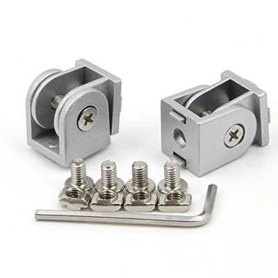 Afbeelding van Befenybay 2 STKS Geëxtrudeerd Aluminium Profiel Pivot Universele Hoek Joint voor 6mm Slot Extrusie 2020 Serie (Universele Joint)