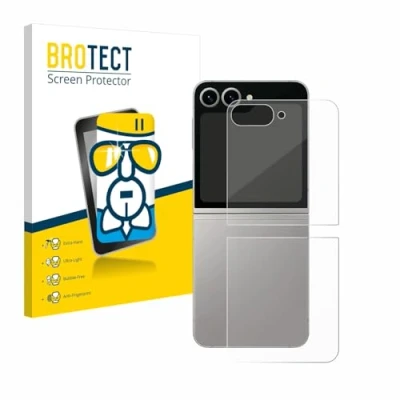 Afbeelding van BROTECT Screenprotector voor Samsung Galaxy Z Flip6 (Achterkant) Folie Beschermfolie Beschermglas transparant