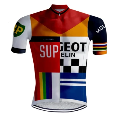 Afbeelding van Retro Wielershirt Eddy Le Cannibale REDTED L